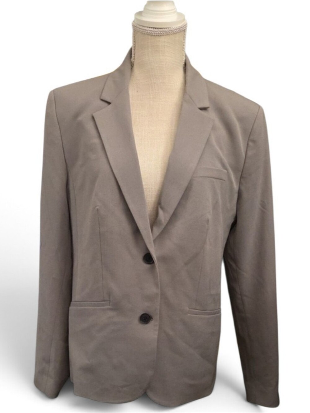 The Limited Gray Women's Two-Button Tailored Blazer